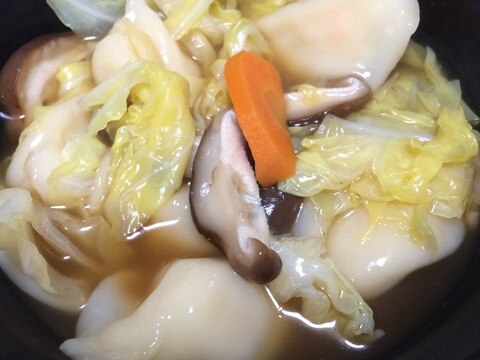 ぷりぷり水餃子スープ